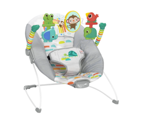 lot 492 image: Bright Starts Playful Paradise Vibrating Baby Bouncer