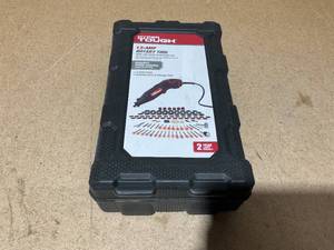 lot 230 image: Hyper Tough 1.5 Amp Corded Rotary Tool Variable Speed with 105 Rotary Accessories & Storage Case