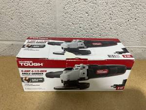 lot 314 image: Hyper Tough 6 Amp Corded Angle Grinder