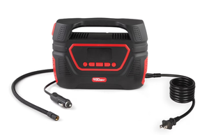 lot 150 image: Hyper Tough Dual Power Digital Inflator for P19565R15 Car Tire, Car-DC 12V or Home-AC 120V