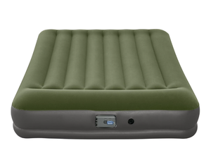 lot 303 image: Ozark Trail Queen Air Mattress, Air Bed with Pump, 14 Inch Inflatable Air Mattress