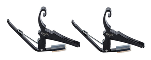 lot 318 image: Kyser Quick-Change Capos for 6-String Acoustic Guitars (2-Pack)