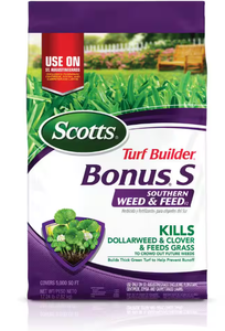 lot 173 image: Turf Builder 41.38 lbs. 12,000 sq. ft. Bonus S Southern Weed & Feed2, Weed Killer Plus Dry Lawn Fertilizer