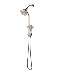 lot 177 image: Better Homes & Gardens Deluxe Shower Combo with Magnetic Slide Bar Kit in Satin Nickel