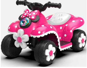 lot 282 image: 6V Minnie Mouse Quad, Battery Powered Ride-on, Ages 3