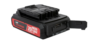 lot 329 image: Hyper Tough 20V Max 2.0Ah Lithium-Ion Battery Pack with USB-A and USB-C Ports