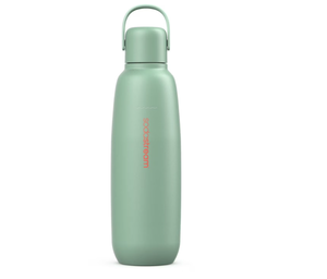 lot 346 image: SodaStream Fizz & Go Stainless Steel Bottles- Mint