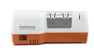 lot 349 image: ChefsChoice 3-Stage Electric Knife Sharpener, WhiteOrange, D203
