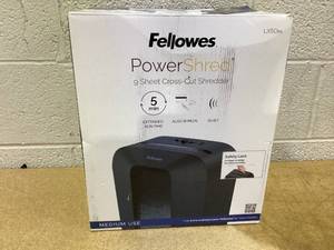 lot 558 image: Fellowes LX50-RS 9-Sheet Cross Cut Paper Personal Shredder