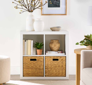 lot 182 image: Better Homes & Gardens 4 Cube Storage Organizer, White Texture