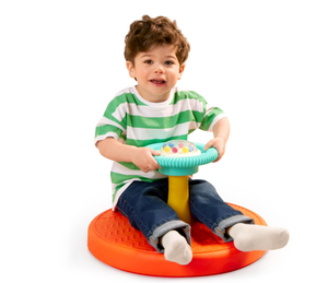 lot 397 image: Battat Twist & Spin Activity Toy 3 Pieces with Ball Popper