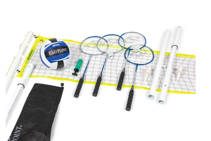 lot 546 image: EastPoint Sports 2-in-1 Volleyball and Badminton Set, Adjustable Height Net Set with all Accessories
