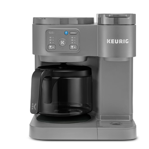 lot 565 image: Keurig K-Duo Essentials, Hot & Iced Single-Serve K-Cup Pod Coffee Maker & Carafe, Moonlight Grey