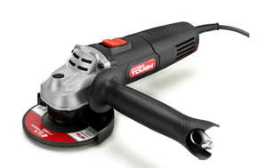 lot 571 image: Hyper Tough 6 Amp Corded Angle Grinder with Handle, Adjustable Guard, 4-12 inch Grinding Wheel & Wrench
