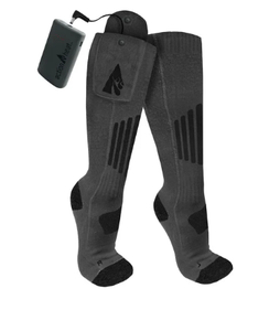 lot 515 image: ActionHeat 3.7V Wool Rechargeable Heated Socks 2.0 with Remote Size XXL