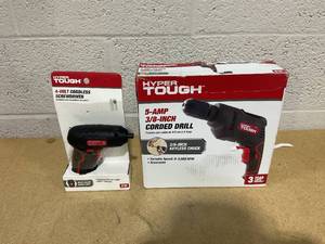 lot 328 image: Lot Of Hyper Tough Power Tools Drill And Screwdriver