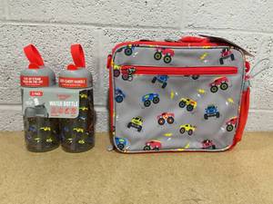 lot 345 image: LOT OF Bentgo Kids Lunch Bag and Water Bottle