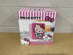 lot 351 image: Hello Kitty Pink 6 Can Mini Fridge Thermoelectric Cooler 4 Litre