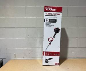 lot 285 image: Hyper Tough 26cc 2 Cycle Gas 17 Curved Shaft String Trimmer