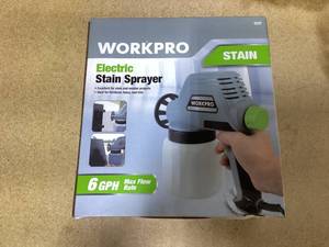 lot 363 image: WORKPRO Electric Stain Sprayer, 0.8mm Nozzle, 216 w