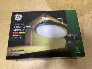 lot 370 image: GE Outdoor Security LED Area Light with Dusk to Dawn Sensor, Hardwired, 10000 Lumens