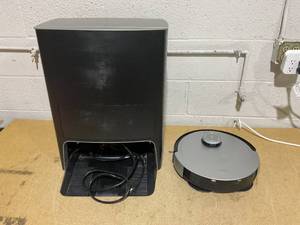 lot 112 image: Ecovacs DEEBOT X1 Vacuum and Mop Robot with Auto-Empty Station