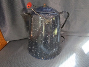 lot 29 image: Enamel Coffee Pot - Vintage