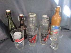 lot 33 image: Vintage Bottles & Glasses