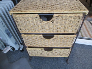 lot 57 image: Wicker Shelf Stand
