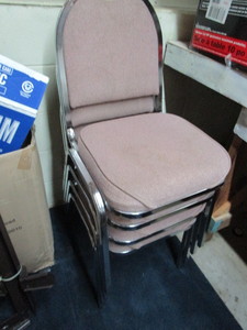 lot 105 image: Stacking Chairs