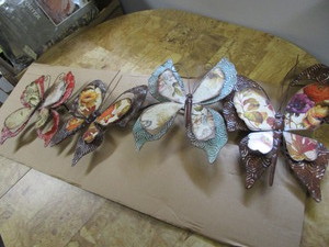 lot 119 image: Metal Butterfly Wall Art
