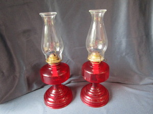 lot 202 image: Antique Kerosene Lamps