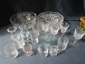 lot 221 image: Lead Crystal Bowls, Stems
