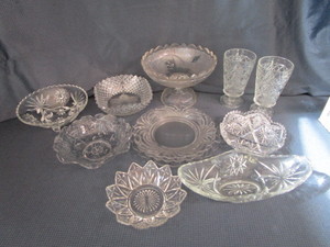 lot 225 image: Crystal Plates, Bowls