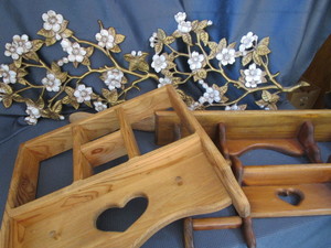 lot 242 image: Wooden Shelves, Blossoms