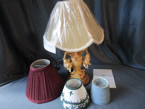 lot 262 image: Angel Touch Lamp, Shades