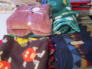 lot 308 image: Bed Sack, Throws
