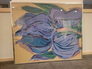 1980s Sally Anderson Large Abstract Painting