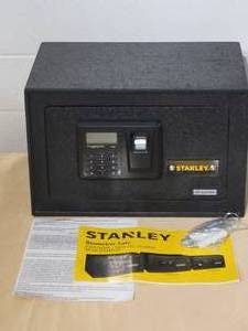 lot 19 image: Stanley Biometric Safe STFPK200. New never used.