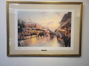 lot 24 image: Main Street Celebration by Thomas Kinkade Printers Proof, 142 of 390 made.