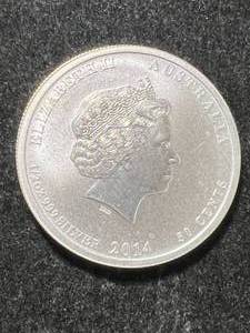 lot 19 image: HALF TROY OZ .999 FINE SILVER AUSTRALIAN ROUND