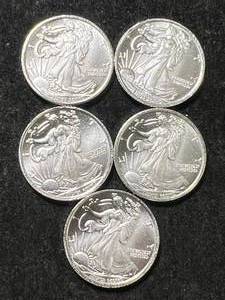lot 22 image: .5 TROY OZ .999 FINE SILVER FRACTIONAL ROUNDS