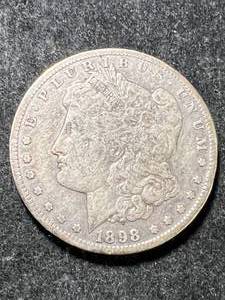 lot 23 image: 1898-S US MORGAN SILVER DOLLAR