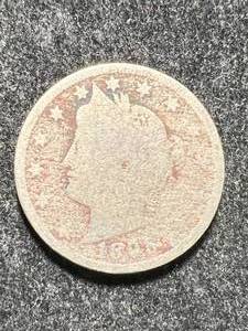lot 62 image: 1895 US V NICKEL
