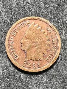 lot 63 image: 1893 US INDIAN HEAD CENT