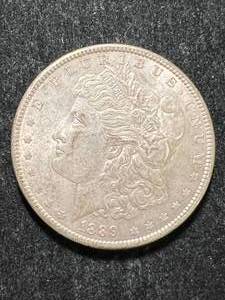 lot 77 image: 1889 US MORGAN SILVER DOLLAR
