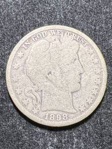 lot 80 image: 1898-O US BARBER HALF DOLLAR