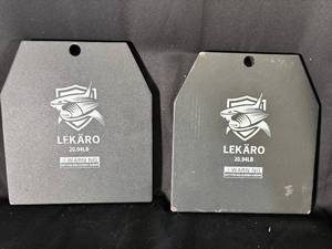 lot 34 image: Pair of LEKARO 20.94 lb Steel Training Plates