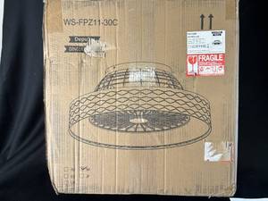 lot 88 image: Depuley Dinglilighting LED Ceiling Fan Light WS-FPZ11-30C