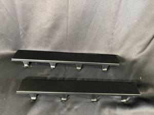 lot 91 image: Pair of Black Wall-Mount Racks with Hooks